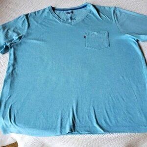 Levi's Lt. Blue‎ V-neck With Pocket Short Sleeve Sz. XL T-shirt